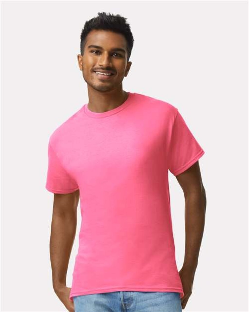 Gildan Ultra Cotton Short Sleeve Crewneck T-Shirt 6 oz 100% US Cotton Classic Fit Blank Tee for Cricut